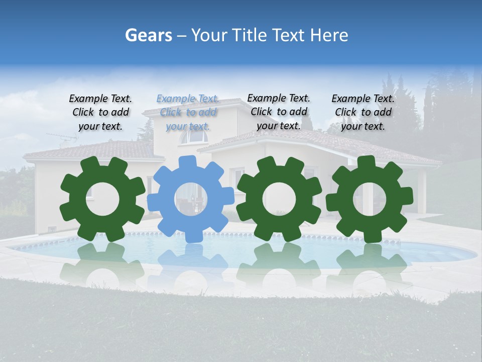 Wellness Financial Blue PowerPoint Template