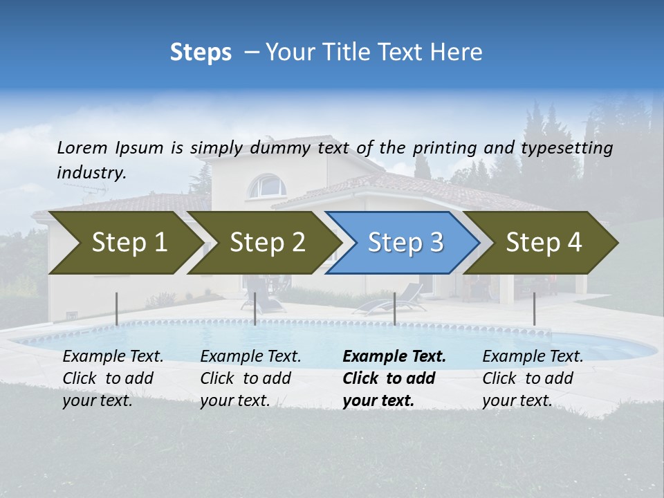 Wellness Financial Blue PowerPoint Template