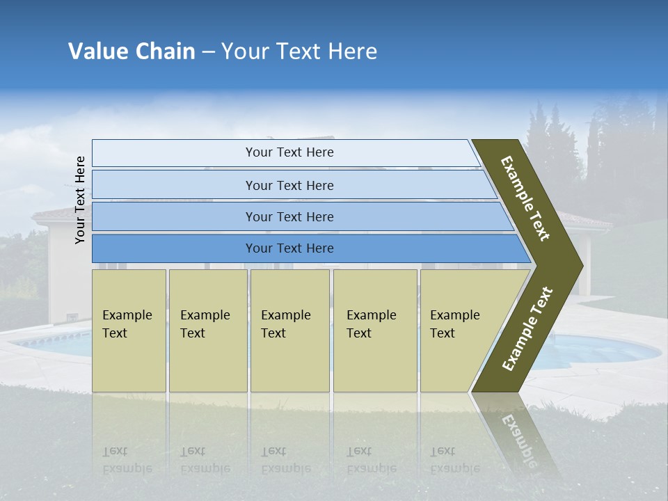 Wellness Financial Blue PowerPoint Template