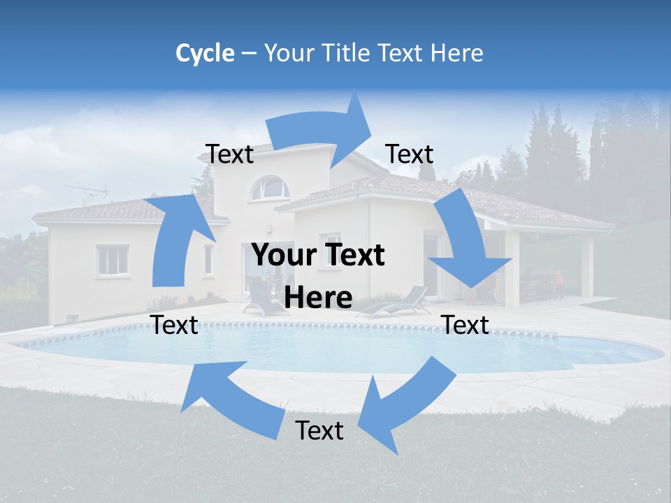 Wellness Financial Blue PowerPoint Template