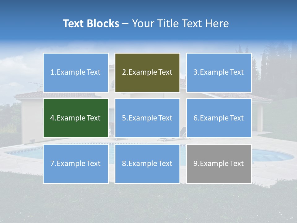 Wellness Financial Blue PowerPoint Template