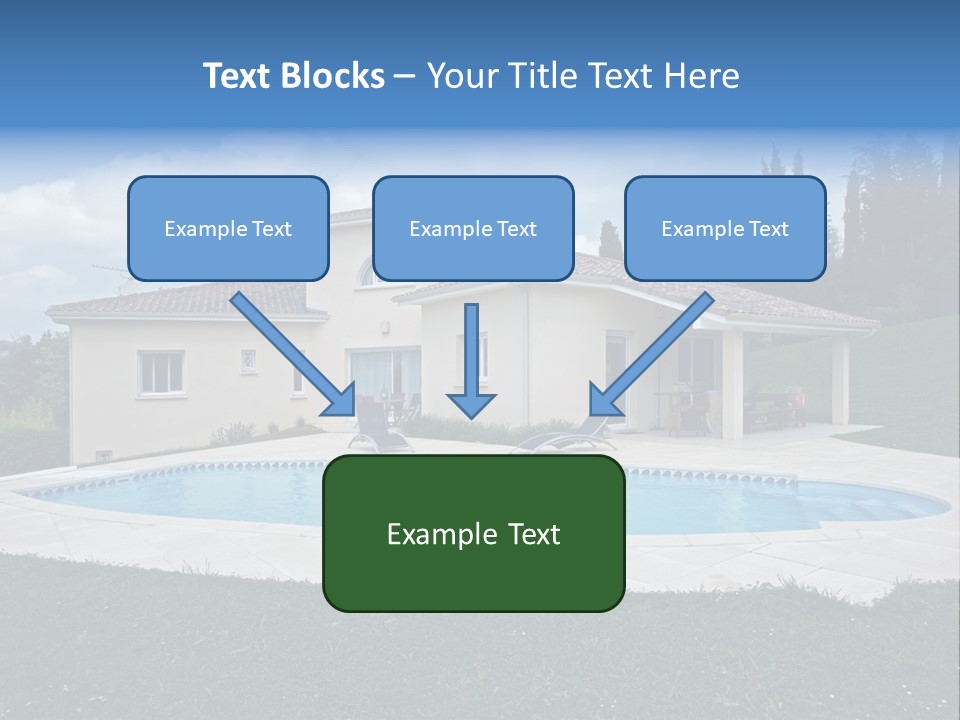 Wellness Financial Blue PowerPoint Template