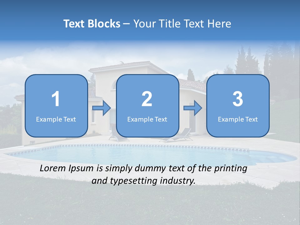 Wellness Financial Blue PowerPoint Template