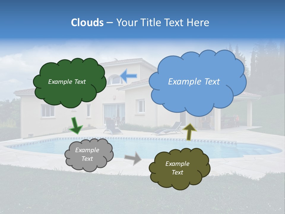 Wellness Financial Blue PowerPoint Template