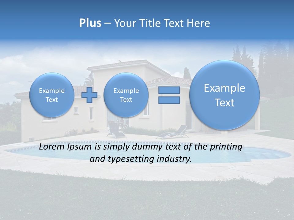Wellness Financial Blue PowerPoint Template