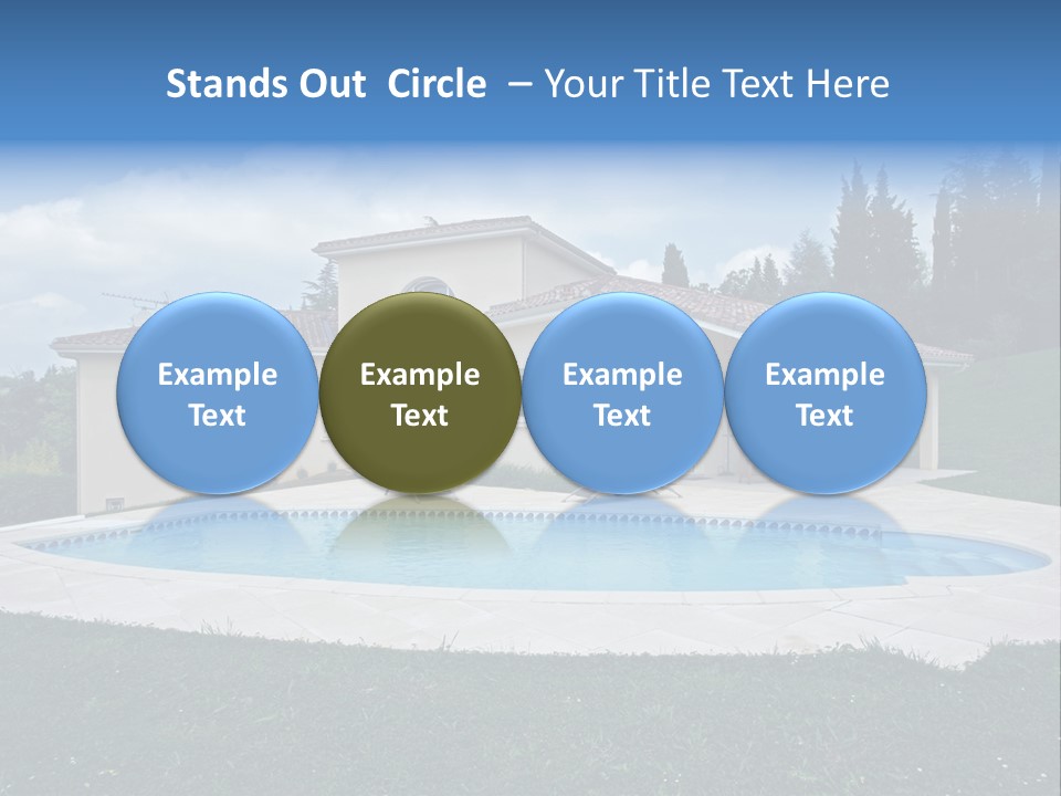 Wellness Financial Blue PowerPoint Template