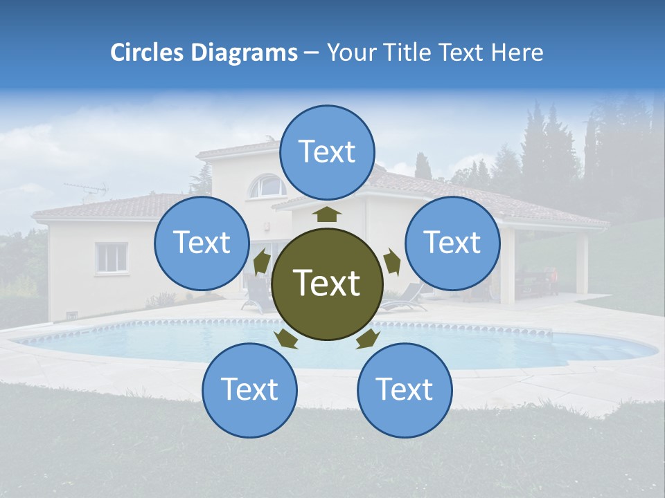 Wellness Financial Blue PowerPoint Template