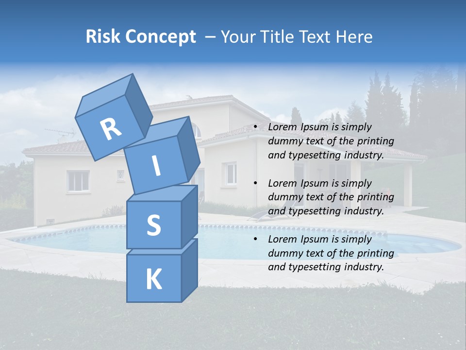 Wellness Financial Blue PowerPoint Template