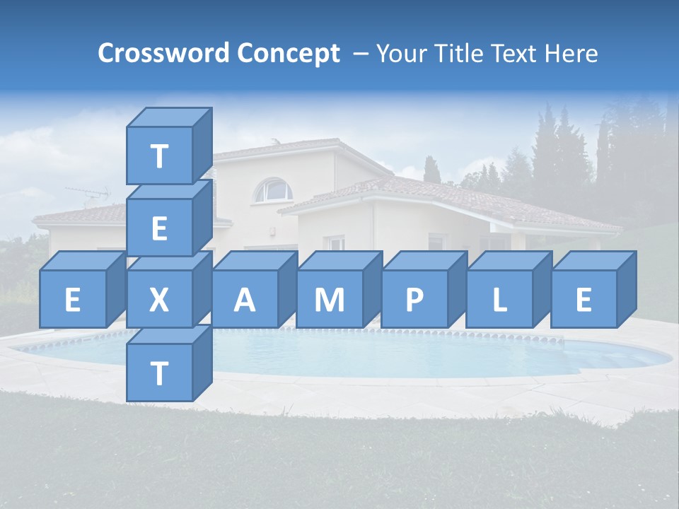 Wellness Financial Blue PowerPoint Template