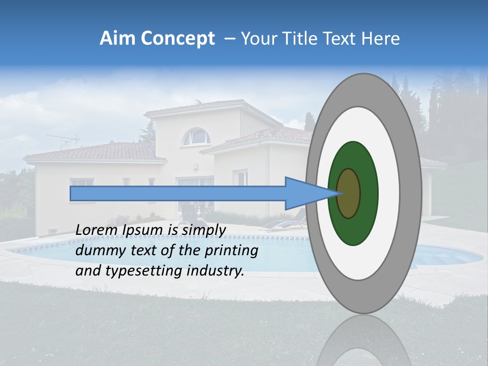 Wellness Financial Blue PowerPoint Template