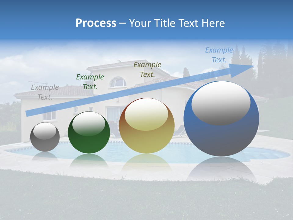 Wellness Financial Blue PowerPoint Template
