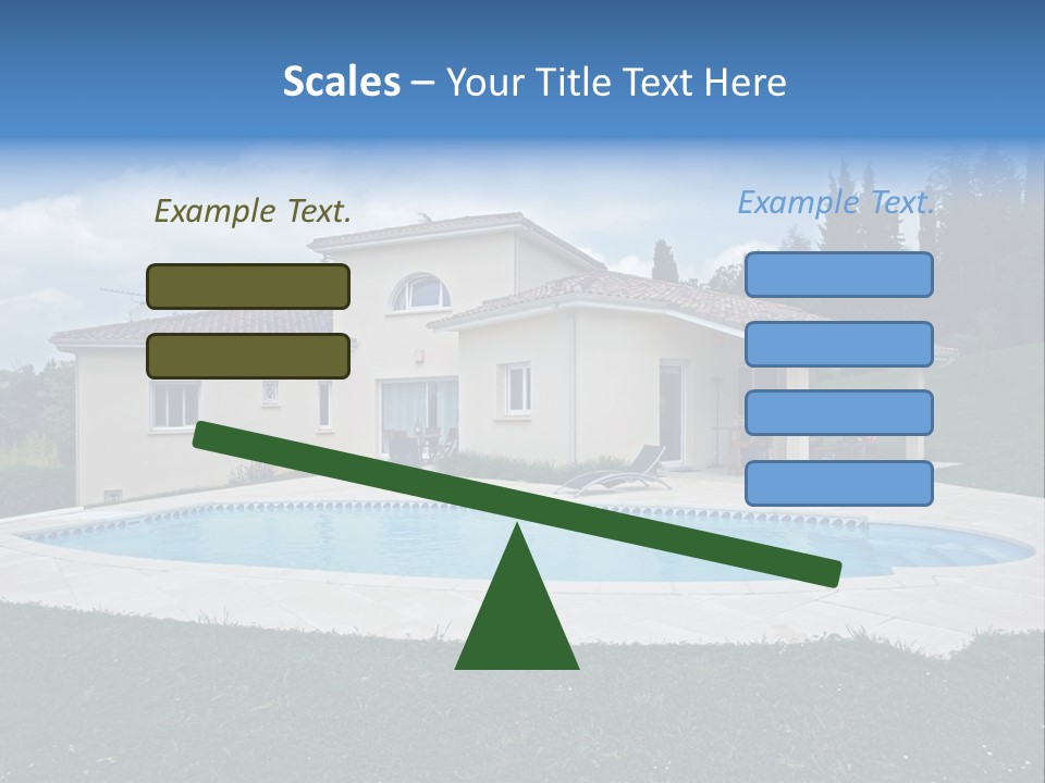Wellness Financial Blue PowerPoint Template