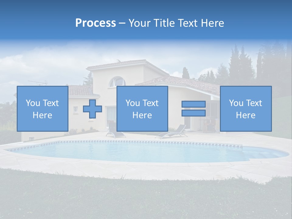 Wellness Financial Blue PowerPoint Template