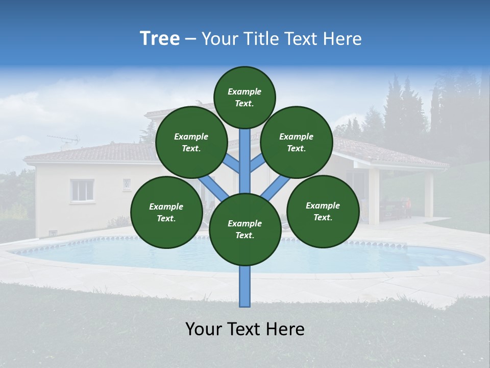 Wellness Financial Blue PowerPoint Template