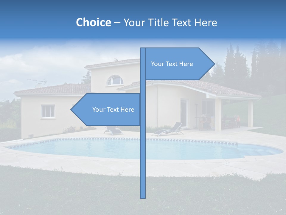 Wellness Financial Blue PowerPoint Template