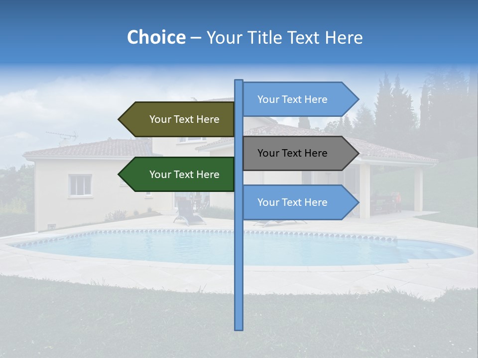 Wellness Financial Blue PowerPoint Template