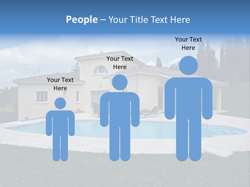 Wellness Financial Blue PowerPoint Template