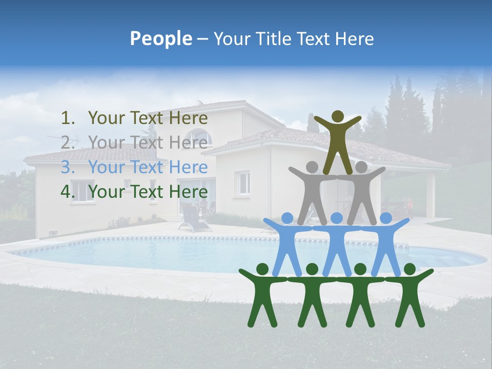 Wellness Financial Blue PowerPoint Template