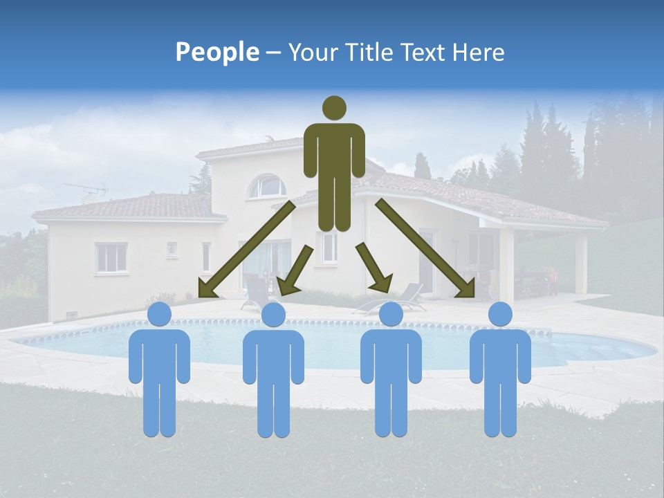 Wellness Financial Blue PowerPoint Template