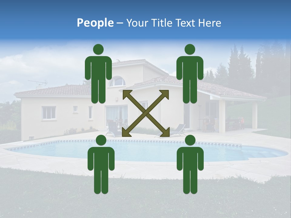 Wellness Financial Blue PowerPoint Template