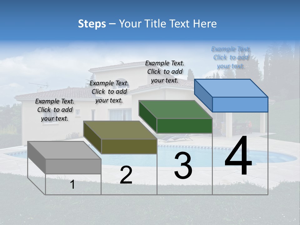 Wellness Financial Blue PowerPoint Template