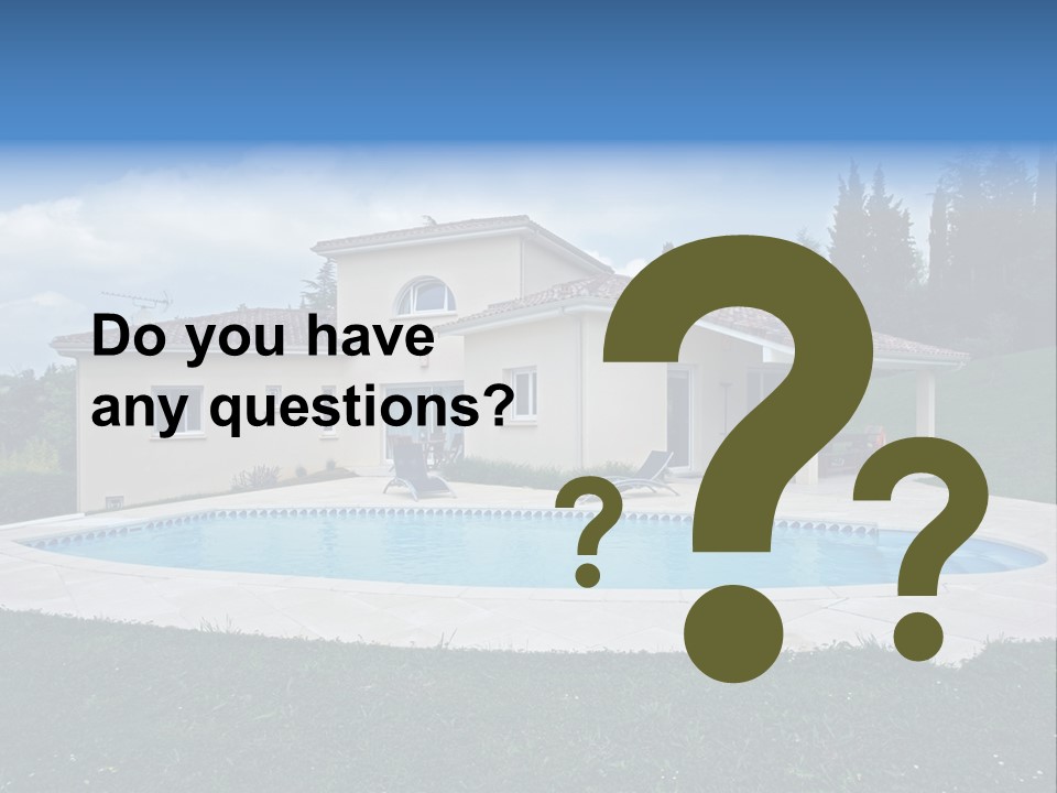 Wellness Financial Blue PowerPoint Template