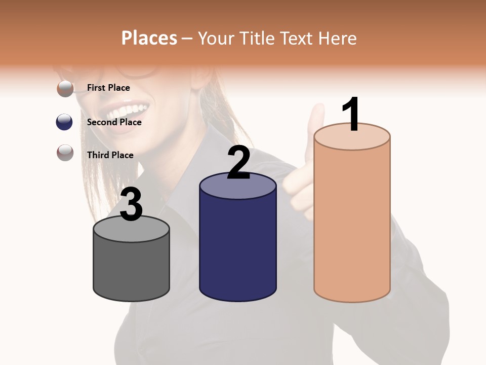 Grin Woman Complexion PowerPoint Template