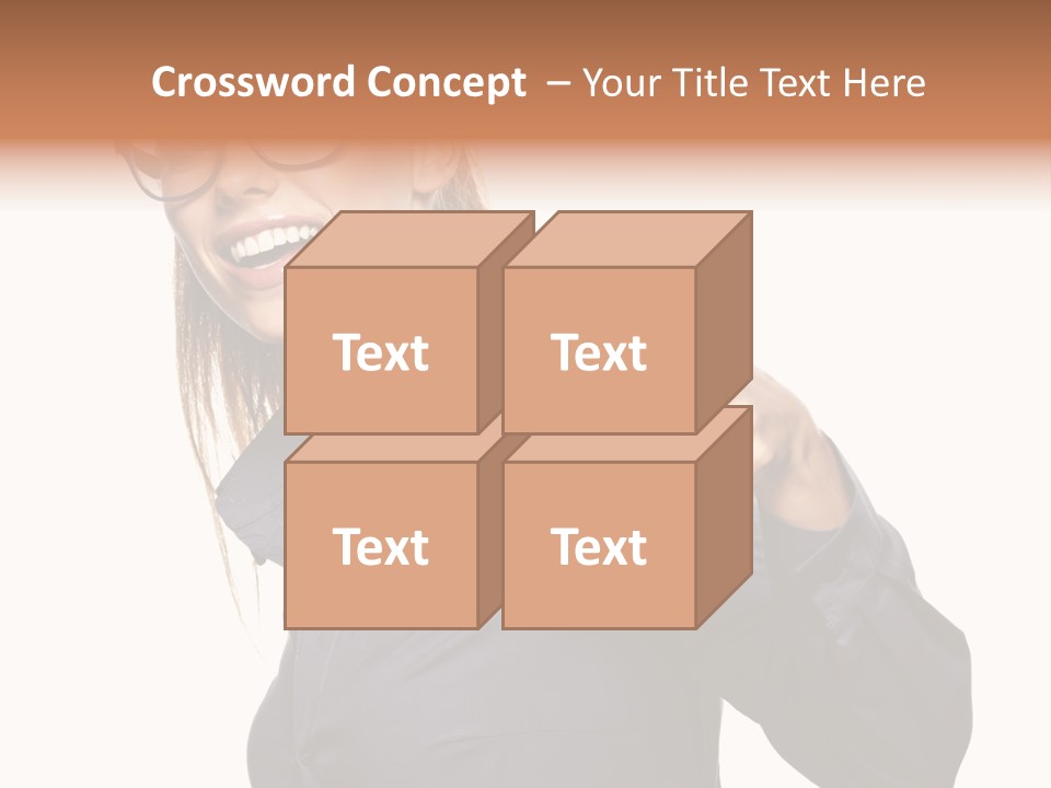Grin Woman Complexion PowerPoint Template