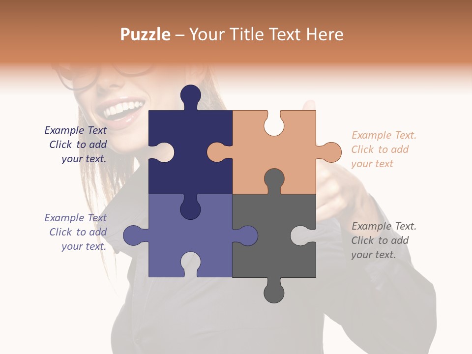 Grin Woman Complexion PowerPoint Template