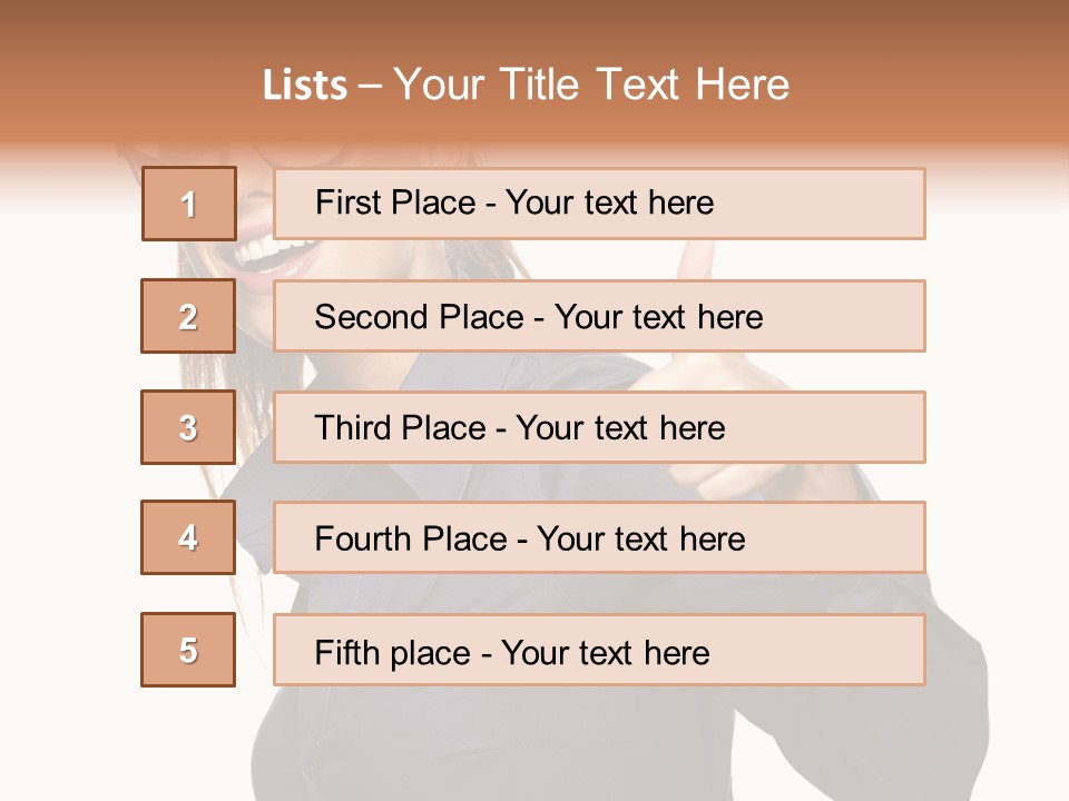 Grin Woman Complexion PowerPoint Template