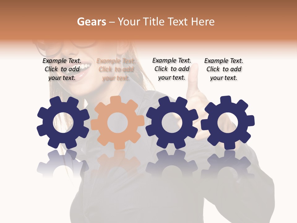 Grin Woman Complexion PowerPoint Template