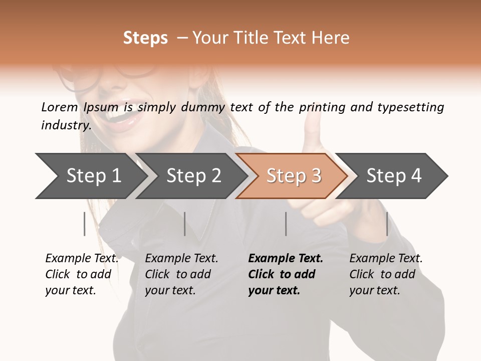Grin Woman Complexion PowerPoint Template