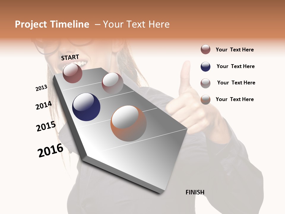 Grin Woman Complexion PowerPoint Template