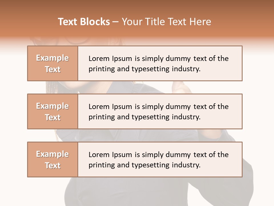 Grin Woman Complexion PowerPoint Template