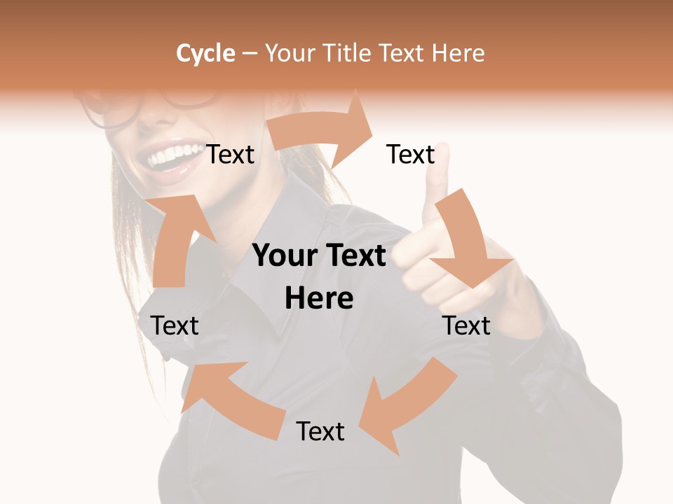 Grin Woman Complexion PowerPoint Template