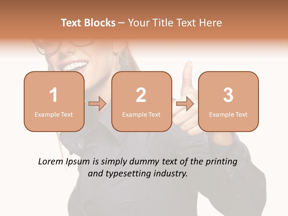 Grin Woman Complexion PowerPoint Template