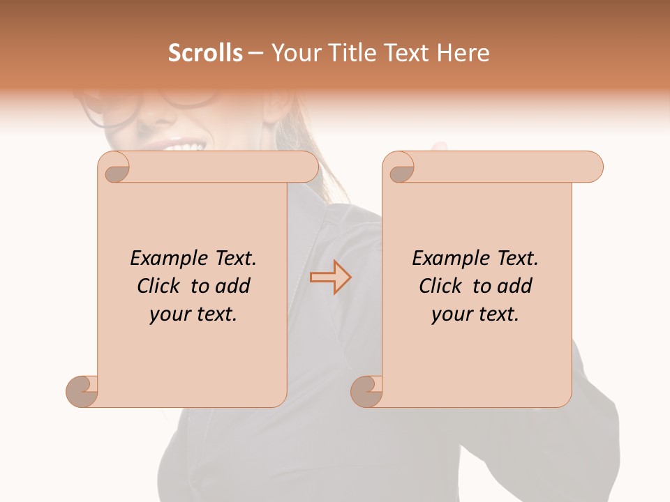 Grin Woman Complexion PowerPoint Template