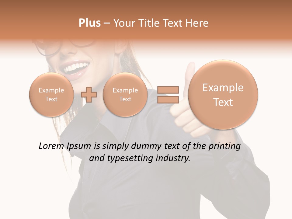 Grin Woman Complexion PowerPoint Template