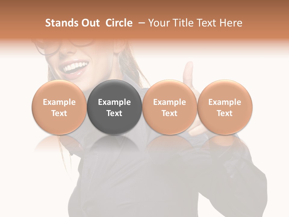 Grin Woman Complexion PowerPoint Template