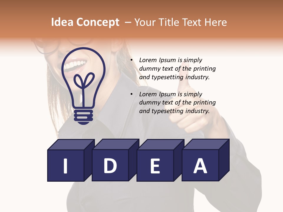 Grin Woman Complexion PowerPoint Template