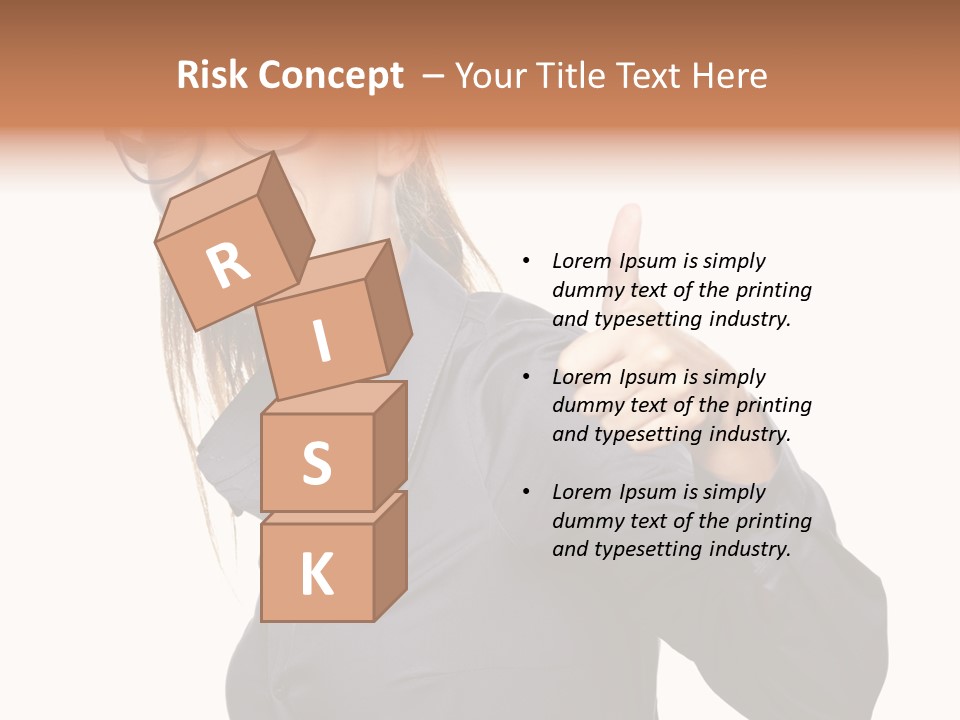 Grin Woman Complexion PowerPoint Template