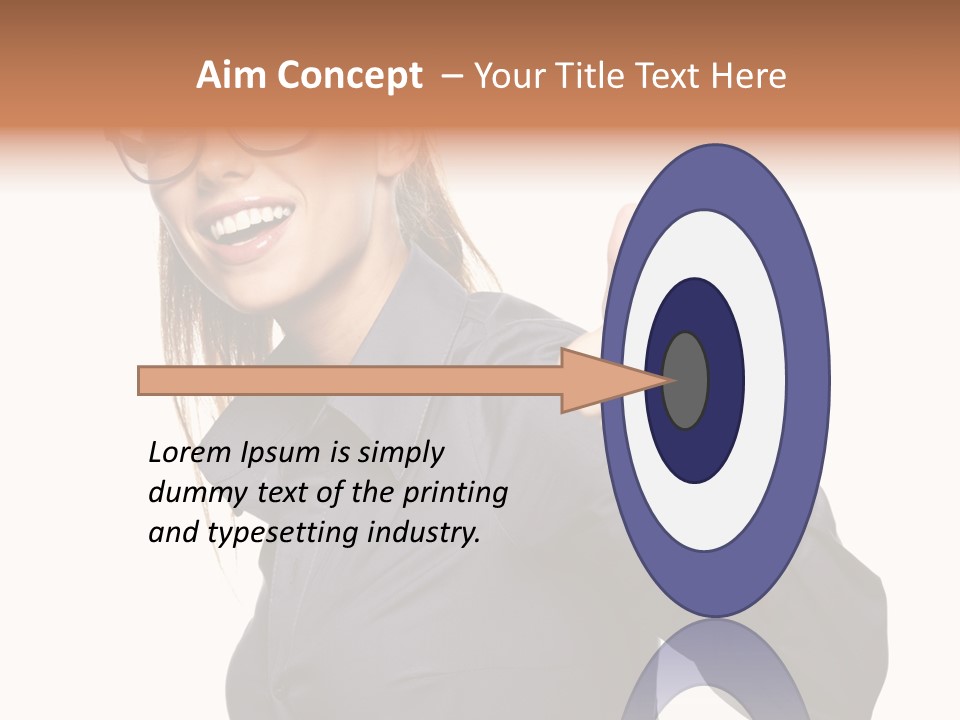 Grin Woman Complexion PowerPoint Template