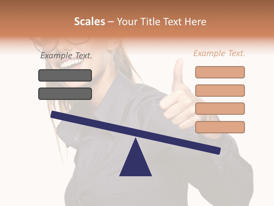 Grin Woman Complexion PowerPoint Template