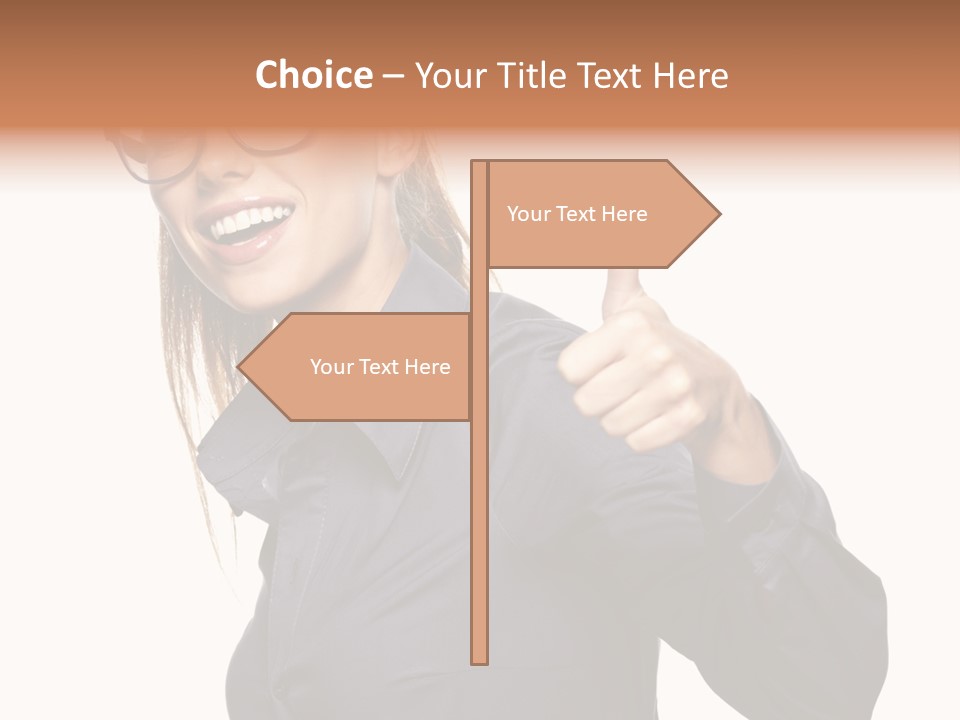 Grin Woman Complexion PowerPoint Template