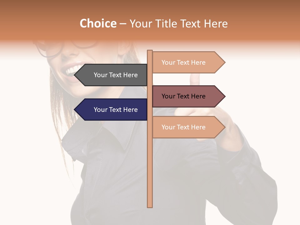 Grin Woman Complexion PowerPoint Template