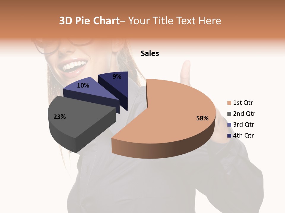 Grin Woman Complexion PowerPoint Template