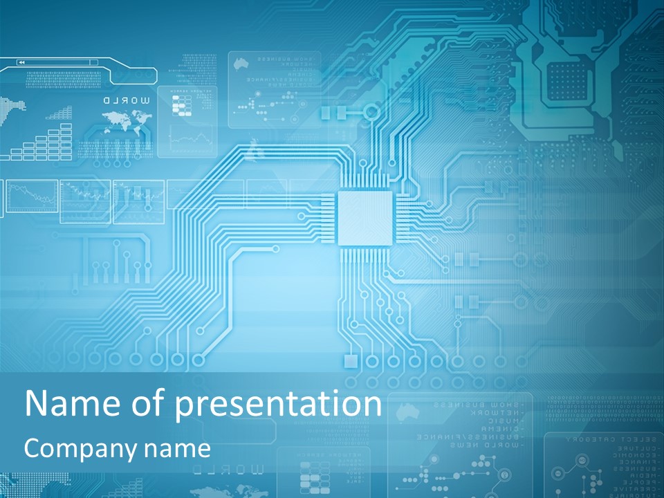 Device Communication Pattern PowerPoint Template