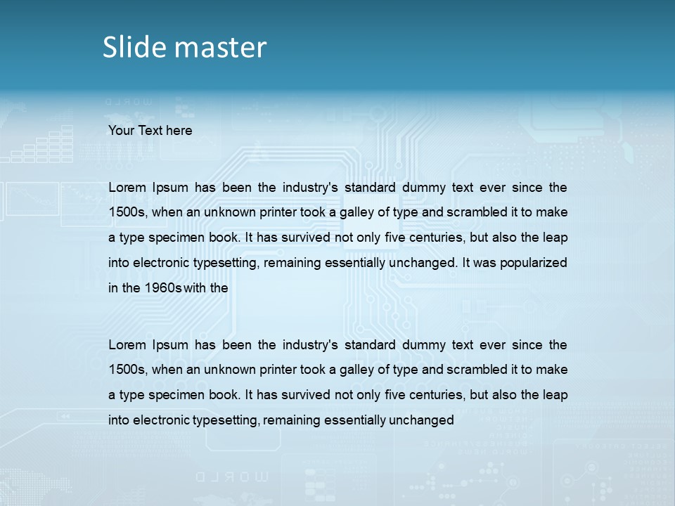 Device Communication Pattern PowerPoint Template