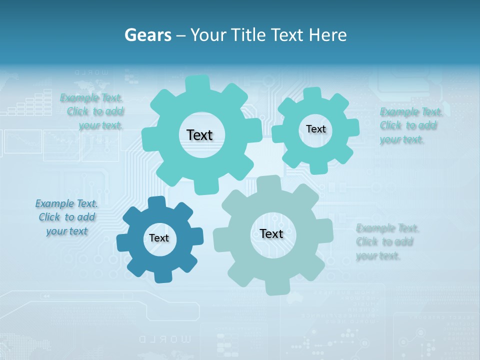 Device Communication Pattern PowerPoint Template
