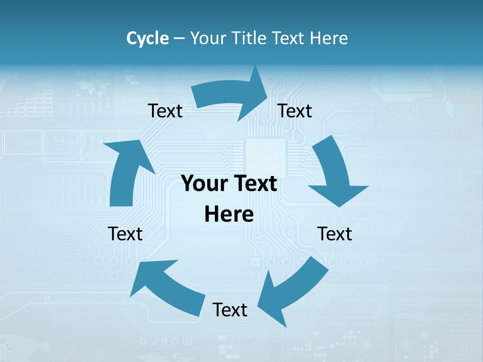 Device Communication Pattern PowerPoint Template